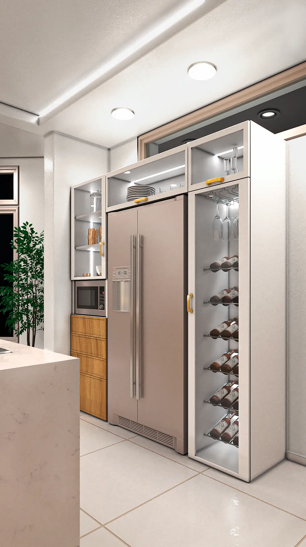 Renders arquitectónicos de mobiliario personalizado en 3D